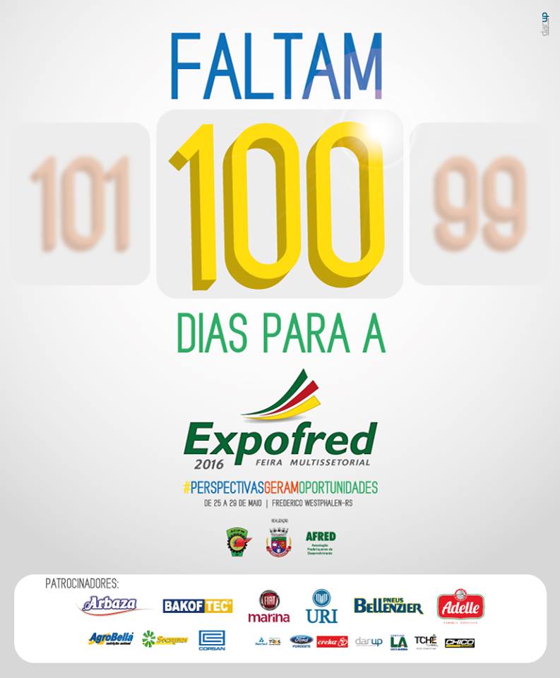 Faltam 100 dias para a Expofred 2016